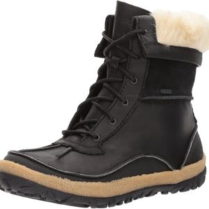 Boots MERRELL MID POLAR Waterproof Leather SELECT DRY Black Fur Lined Size 6